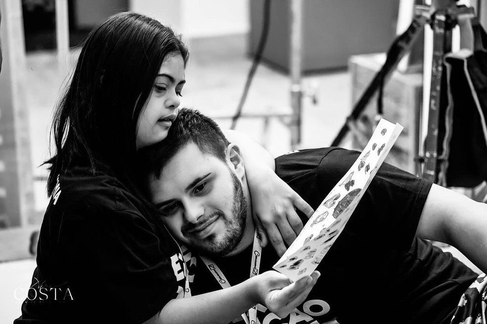 Caio e Ivy no evento que os dois se conheceram — Foto: Reprodução/Instagram