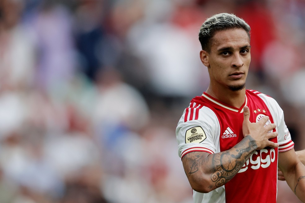 Transferncia de Antony do Ajax para o Manchester United pode chegar aos 100 milhes de euros  Foto: Rico Brouwer/Soccrates/Getty Images