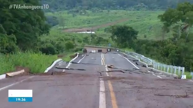 Estradas entre Palmas e o Jalapão têm buracos e rachadura gigante; Veja o vídeo