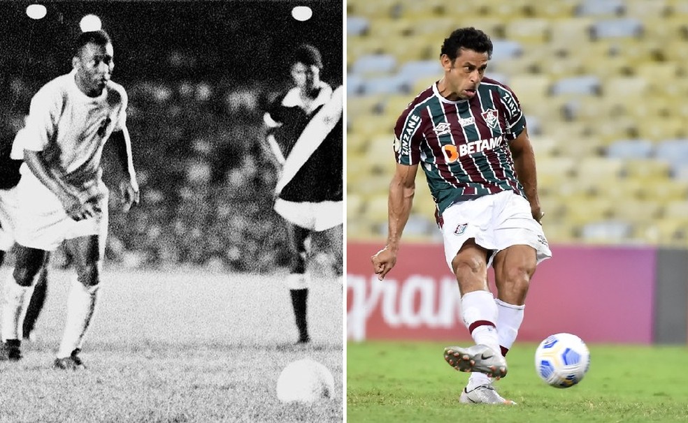 Pel e Fred tm 101 gols por um nico time em Brasileiros  Foto: AFP e Andr Duro