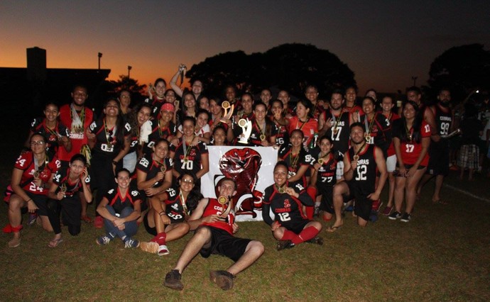 Campo Grande Cobras, tricampeão regional de flag football (Foto: Divulgação/CG Cobras)