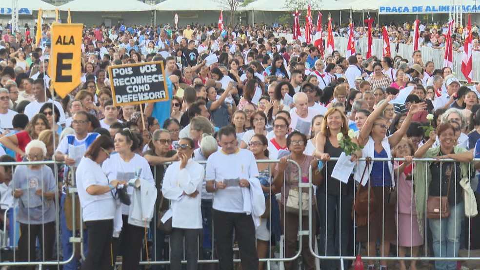 Festa de Nossa Senhora Aparecida em Brasília — Foto: TV Globo/Reprodução