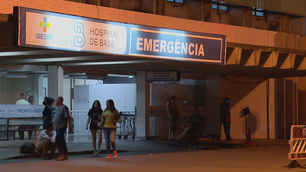 Emergência do Hospital de Base de Brasília — Foto: TV Globo/Reprodução
