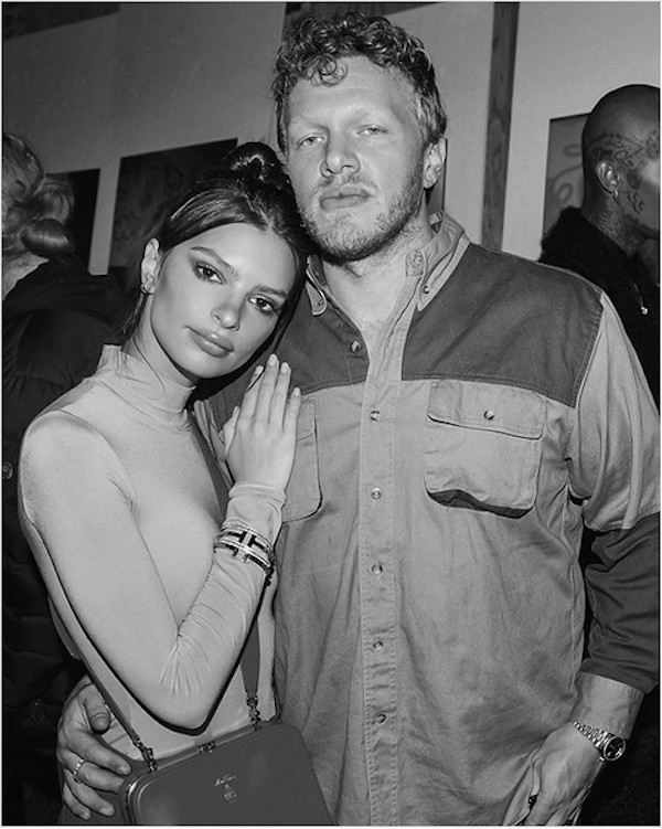 A atriz e modelo Emily Ratajkowski com o marido (Foto: Instagram)