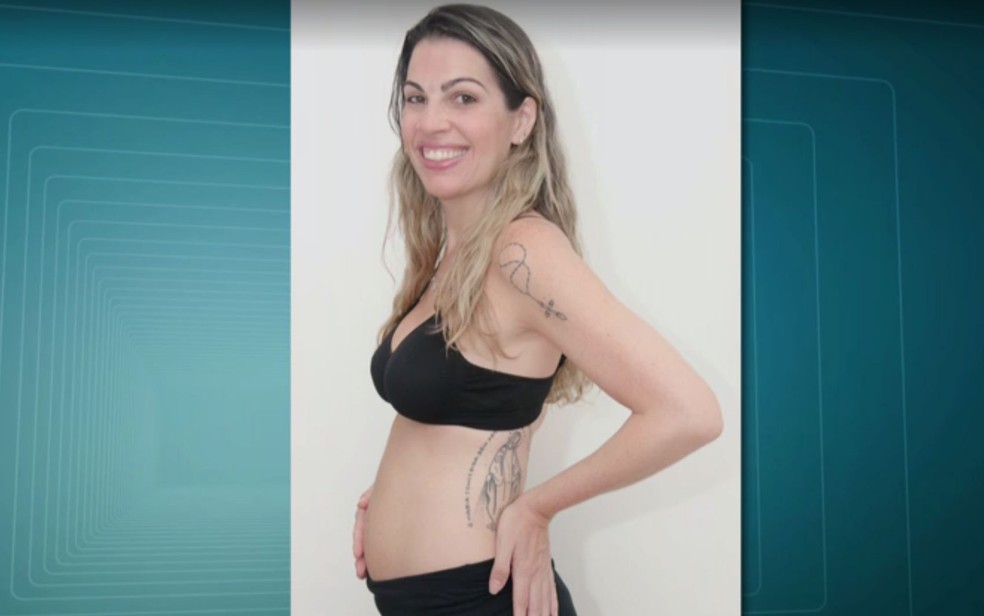 Nathalie estava grÃ¡vida de trÃªs meses quando foi morta â Foto: ReproduÃ§Ã£o / TV Globo