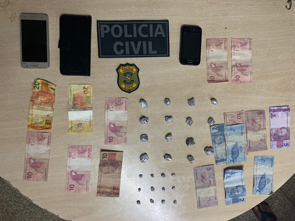Polícia apreende celulares, drogas e dinheiro em Dom Eliseu, na divisa do Pará com Maranhão. — Foto: Reprodução / Polícia Civil