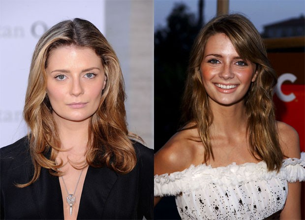 Antes e depois: a atriz apareceu envelhecida nesta terça-feira (Foto: Getty Images)
