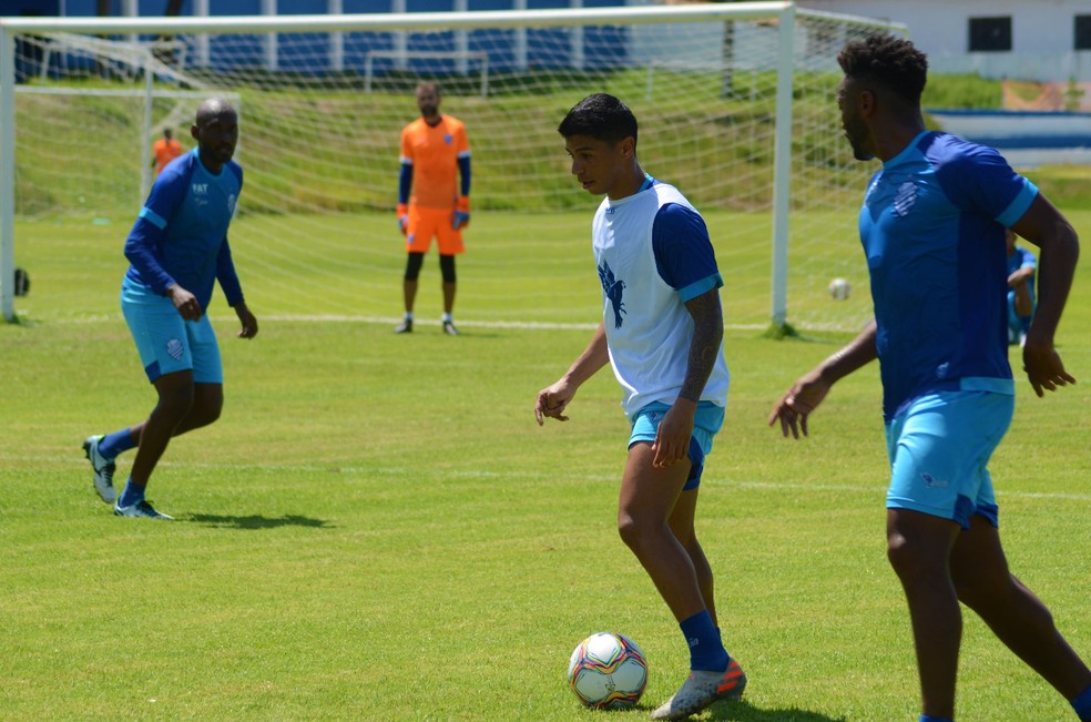 CSA encerrou na manhã desta sexta-feira a preparação para enfrentar o Fortaleza — Foto: Augusto Oliveira/CSA