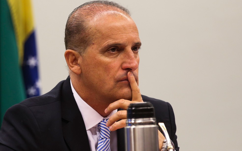 Deputado Onyx Lorenzoni (DEM-RS), relator do pacote de medidas contra a corrupção — Foto: Antonio Cruz/Agência Brasil