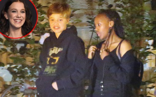 Shiloh E Zahara Jolie Pitt Curtem Noite Com Millie Bobby Brown De Stranger Things Quem Quem News