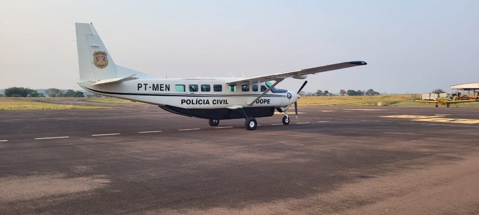Homem desembarcou em Dracena (SP) nesta terça-feira (13) — Foto: Polícia Civil