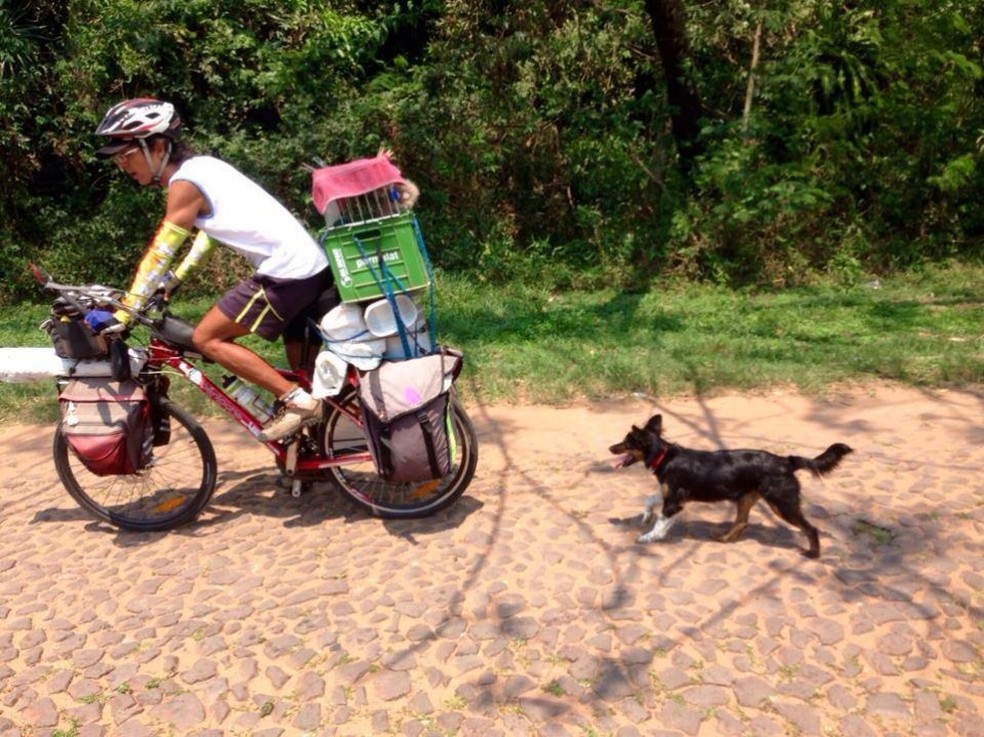 Marco Berumen diz que já passou por 17 países de bicicleta (Foto: Arquivo pessoal)