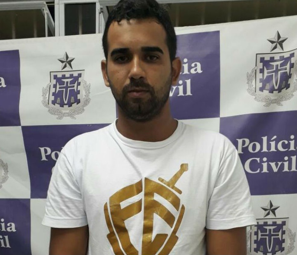 Adilson Prado Lima Júnior suspeito de matar a esposa grávida de 9 meses na cidade de Serrinha, na Bahia (Foto: Divulgação/SSP-BA)