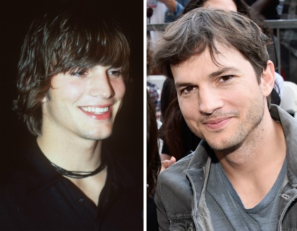 O ator Ashton Kutcher e sua cabeleira decrescente ao longo dos anos (Foto: Getty Images)