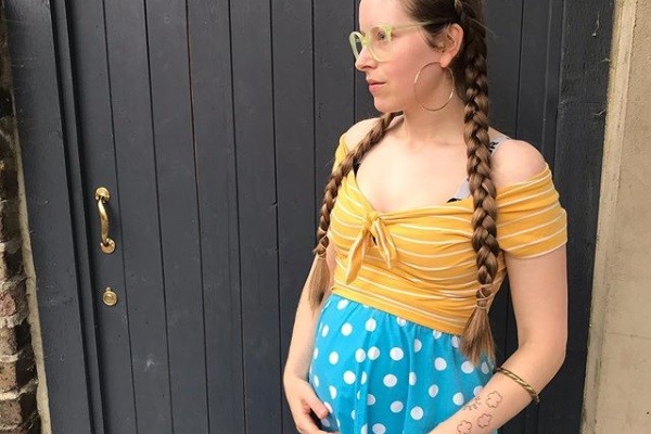 A atriz Jessie Cave grávida do seu terceiro filho (Foto: Instagram)