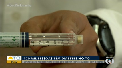 No Tocantins, 120 mil pessoas convivem com a diabetes