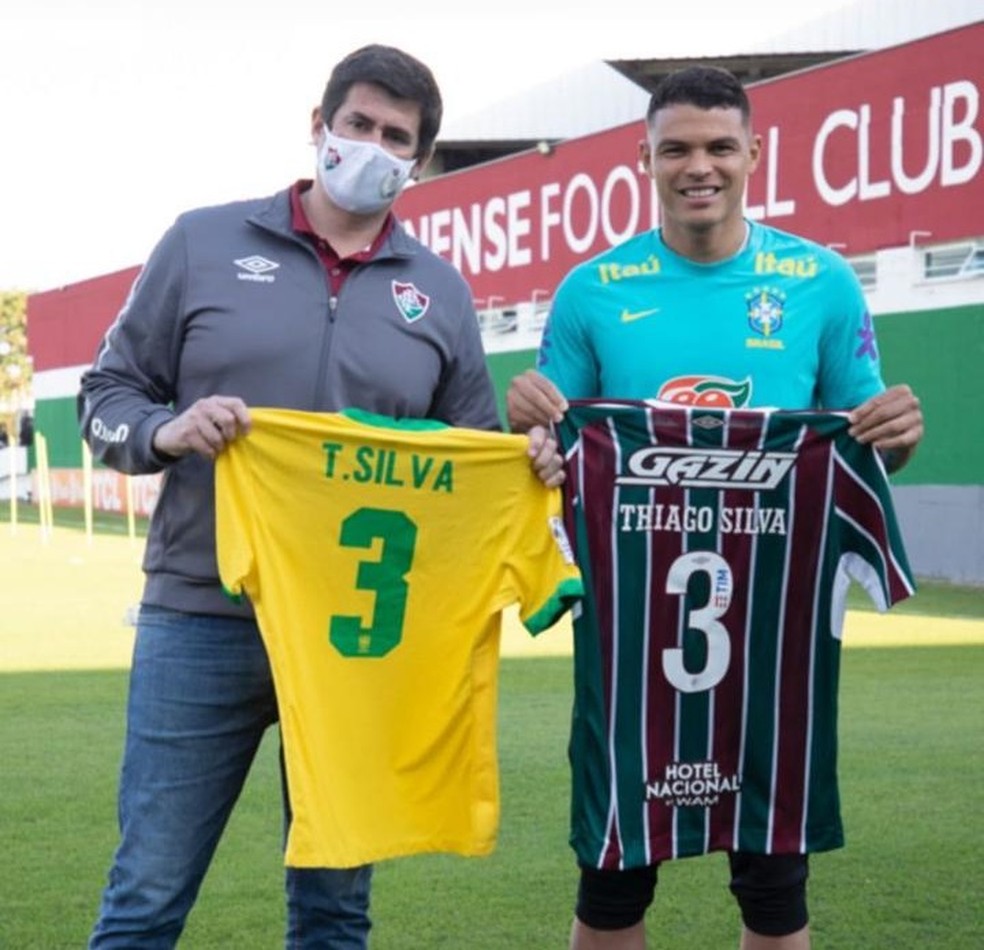 Thiago Silva, CT do Fluminense — Foto: Divulgação / FFC