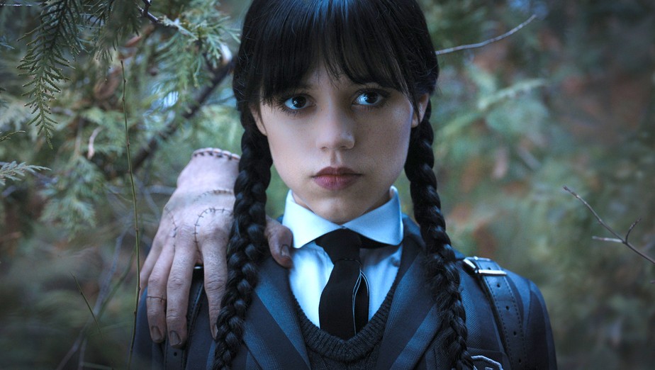 'Wandinha' ganha destaque na premiação após atuação de Jenna Ortega (Foto: Reprodução/Netflix)