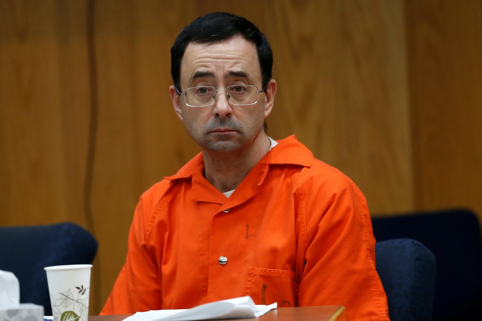 Larry Nassar tribunal — Foto: REUTERS/Rebecca Cook