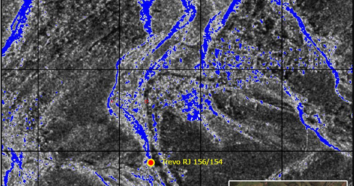 Natureza - Mapas do Inpe mostram inundação em Nova Friburgo e Sumidouro