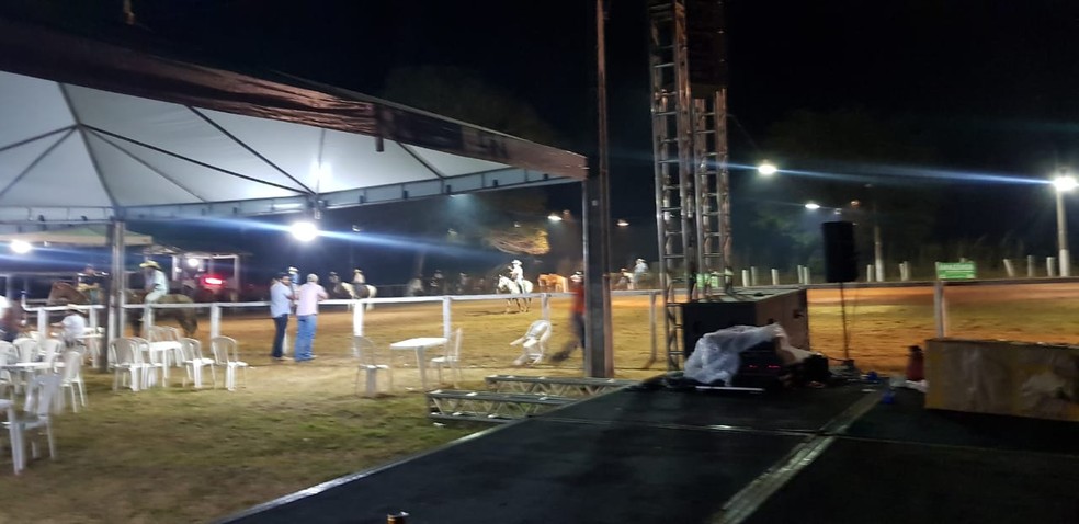 Vaquejada estava sendo realizada em fazenda — Foto: Divulgação