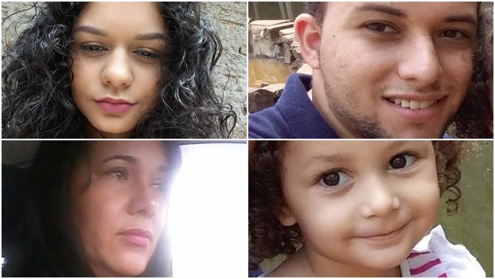 Família morreu enquanto brincava na água do Rio Tietê, no interior de São Paulo, na véspera do Natal — Foto: Arte/g1