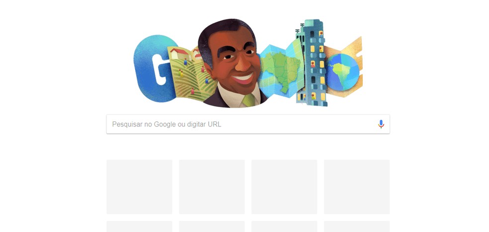 Geografo Milton Santos E Homenageado Por Doodle Do Google Universidade Zumbi Dos Palmares