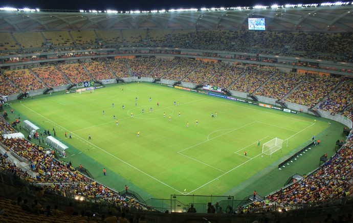 Mais de 27 mil pessoas foram assistir Brasil sub-23 x Haiti, em Manaus (Foto: Marcos Dantas)