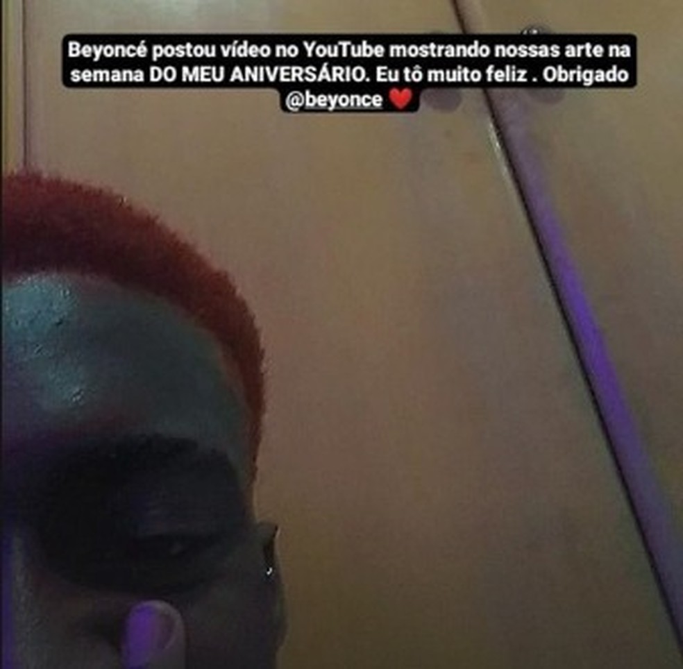 Dançarino comemora em suas redes sociais.  — Foto: Reprodução/Instagram