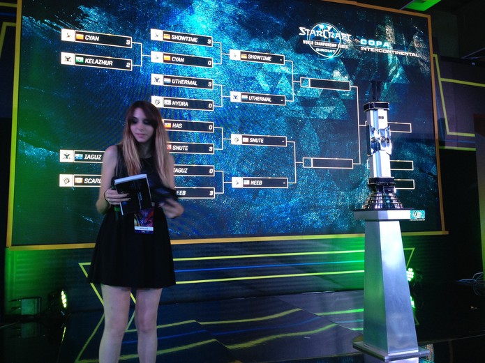 Parte da tabela da Copa Intercontinental de StarCraft 2 (Foto: Reprodução/Felipe Vinha)