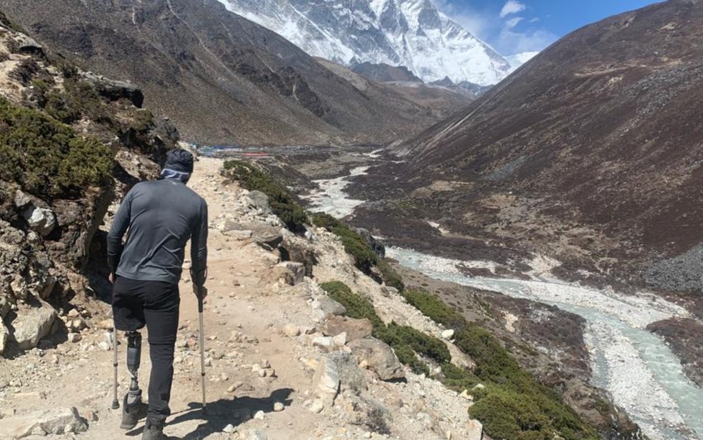 Joo a caminho do Everest  Foto: Reproduo/Arquivo pessoal