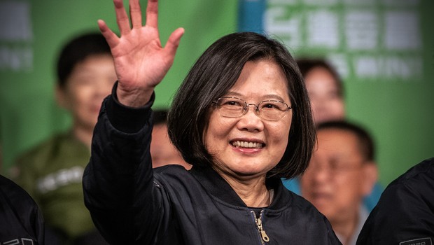 Presidente de Taiwan, Tsai Ing-Wen, é reeleita propondo postura mais dura em relação à China (Foto: Getty Images)