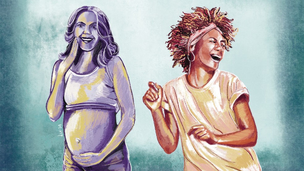 Ilustração maternidade é uma escolha — Foto: Luiza Erthal