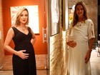 Adriana Birolli e Letícia Birkheuer ficam 'grávidas' em 'Império'