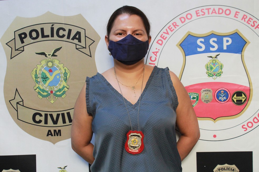 delegada Acácia Pacheco, titular da Delegacia Especializada em Crimes Contra a Mulher (DECCM) — Foto: Eliana Nascimento/G1 AM 