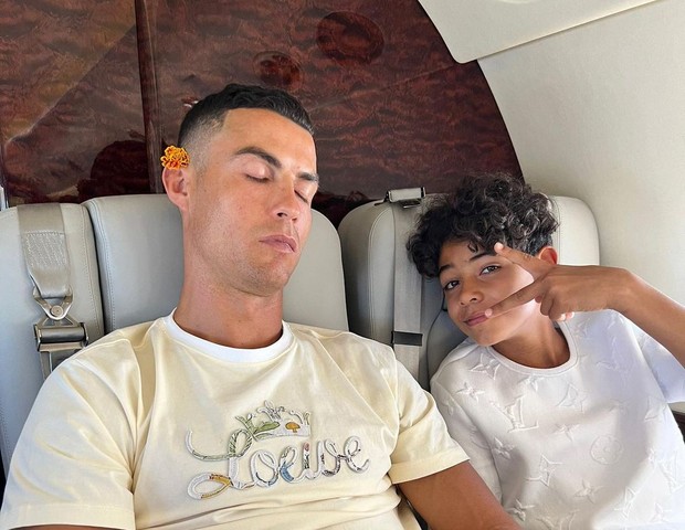 Cristiano Ronaldo e o filho, Cristiano Ronaldo Jr. (Foto: Reprodução/Instagram)