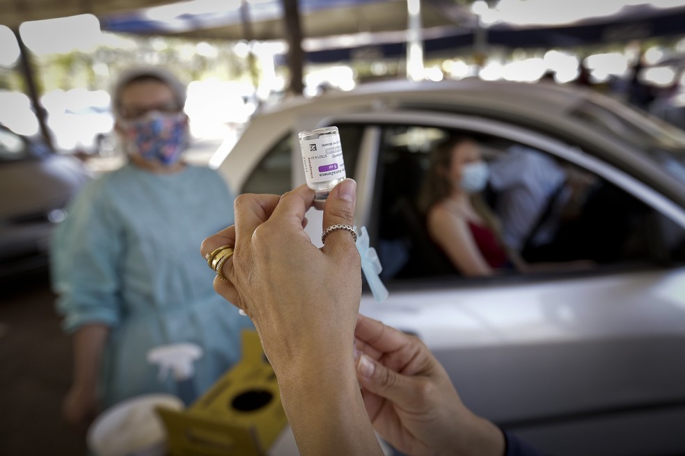 Vacinação contra a Covid-19 no Distrito Federal  — Foto: Breno Esaki/Agência Saúde DF