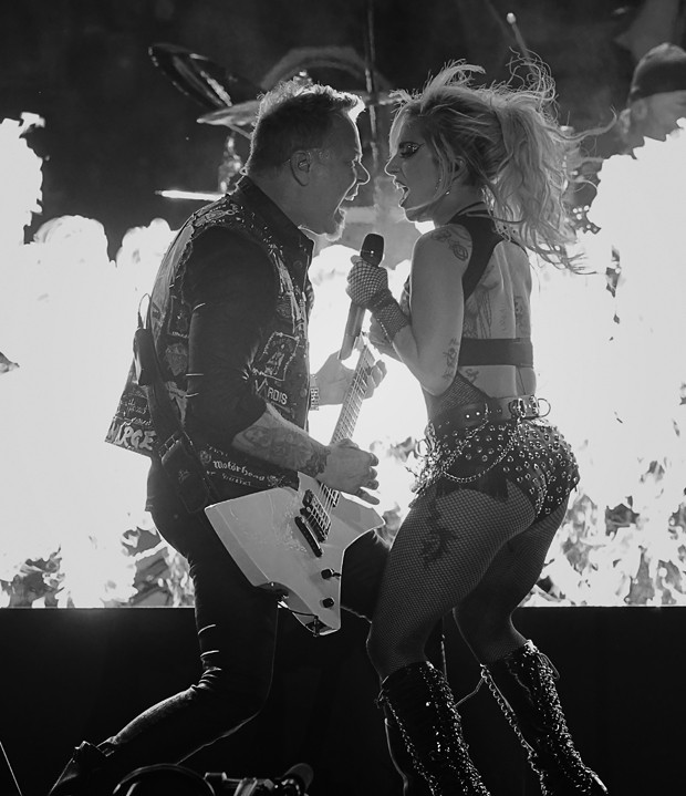 Lady Gaga e James Hetfield (Foto: Getty Images)