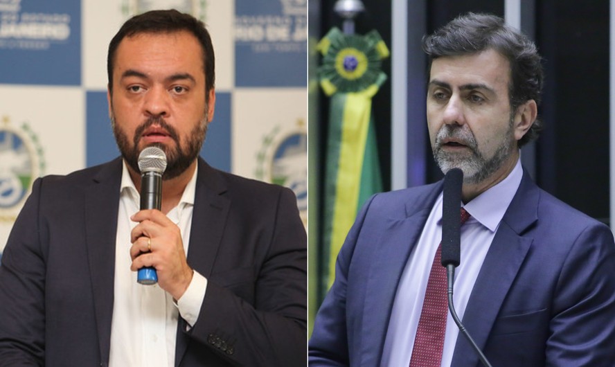 O governador Cláudio Castro (PL) e o deputado Marcelo Freixo (PSB)