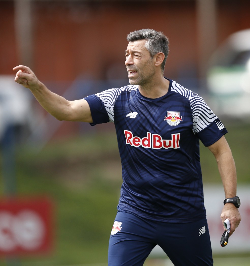 Pedro Caixinha, técnico do Bragantino — Foto: Ari Ferreira/Red Bull Bragantino