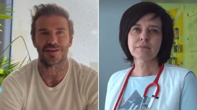 O ex-jogador de futebol David Beckham cedeu suas contas no Instagram e Facebook a uma médica ucraniana  (Foto: Reprodução/Instagram)