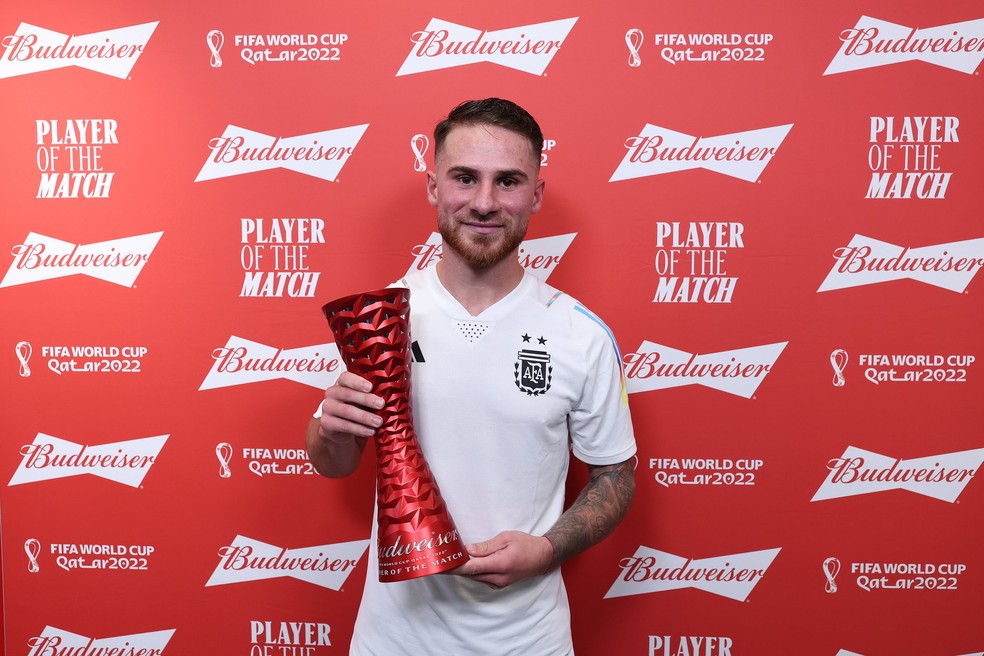 Alexis Mac Allister é o MVP da partida entre Polônia x Argentina - Foto: Divulgação/GE/FIFA