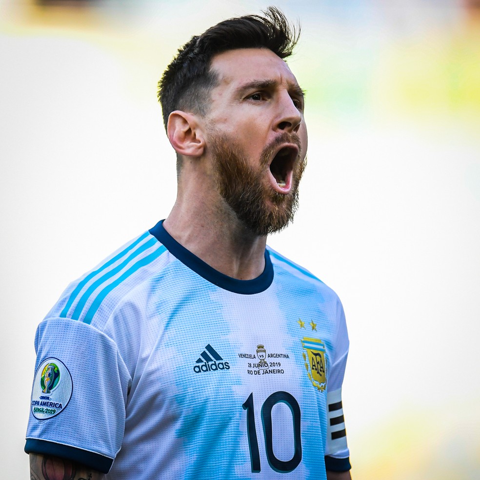 Messi em aÃ§Ã£o durante Argentina x Venezuela no MaracanÃ£ â€” Foto: Jorge R Jorge/BP Filmes