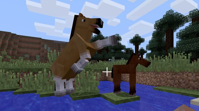 Veja como reproduzir cavalos em Minecraft e ganhe poderosas montarias no game (Foto: Reprodução/Rafael Monteiro)