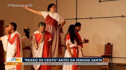 Grupo apresenta, de graça versões do espetáculo da Paixão de Cristo