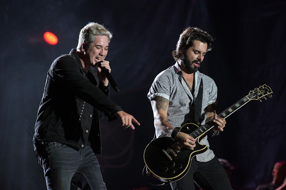 Jota Quest em show no Rock in Rio (Foto: Alexandre Durão/G1)