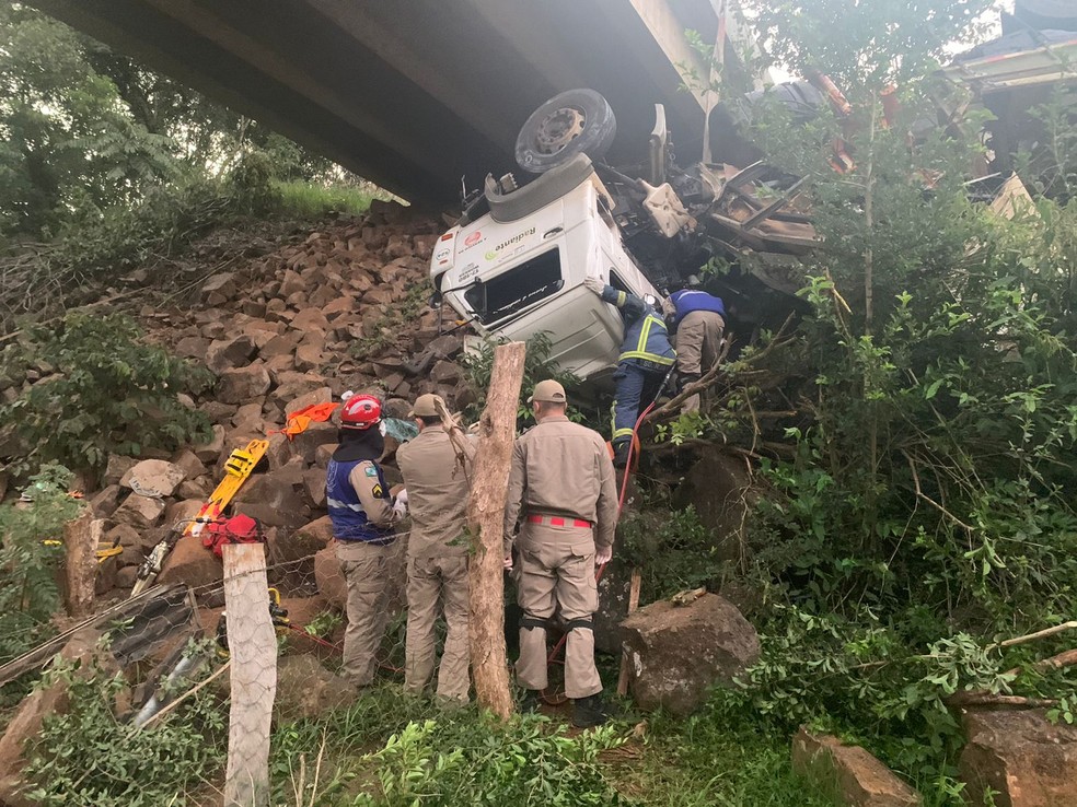Acidente aconteceu na BR-158, em Marquinho — Foto: Adan Guerra