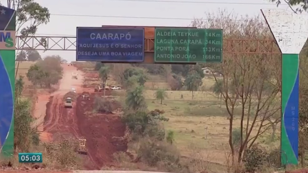 Caarap&oacute;, MS (Foto: Reprodu&ccedil;&atilde;o/ TV Morena)