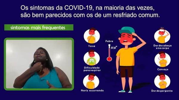 Vídeos em libras explicam sobre coronavírus à crianças surdas em São Carlos (SP) — Foto: Reprodução/Projeto 'Casa Libras'
