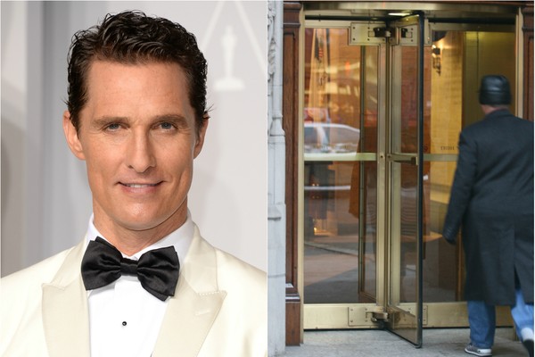Por incrível que pareça, o que deixa Matthew McConaughey receoso são são portas giratórias. Ele disse que fica nervoso só de chegar perto de uma (Foto: Getty Images)